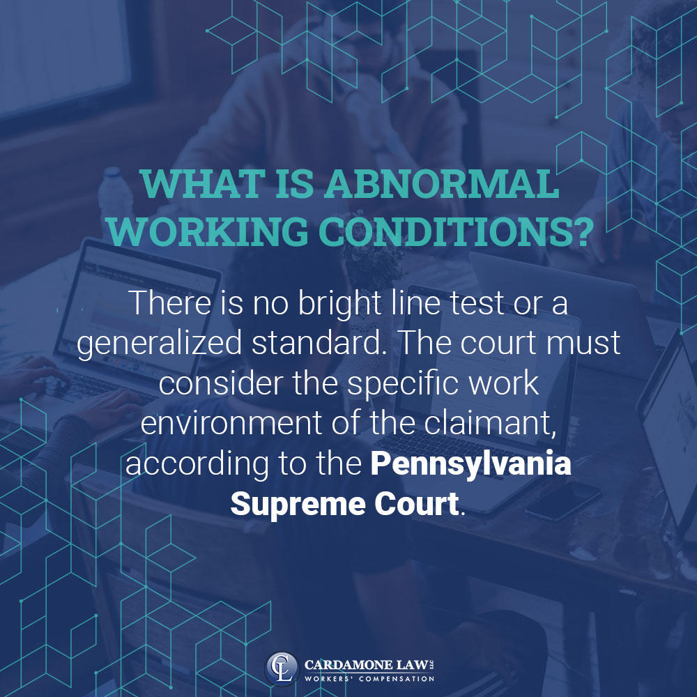 What is abnormal working conditions