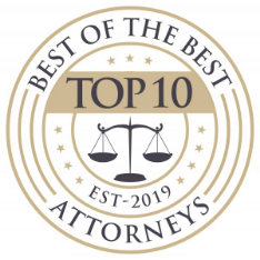 Top 10 Attorneys Award Pennsylvania workers' comp lawyer